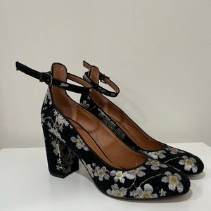 Franco Sarto Floral Block Heels